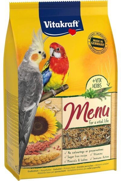 Vitakraft Daily Food for Large Parrots - 3 kg, All Life Stages