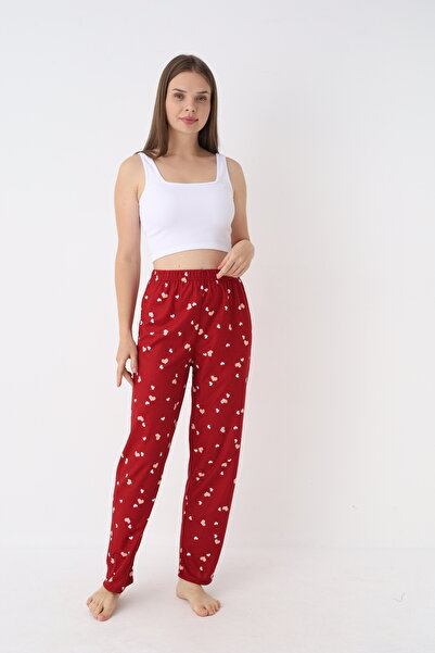 Altınay Women's Luxury Suede Pajama Bottoms Single Bottom