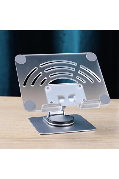 Generic حامل MIPOW للأجهزة اللوحية والهواتف، مصنوع من سبائك الألومنيوم، قابل للدوران 360 درجة.