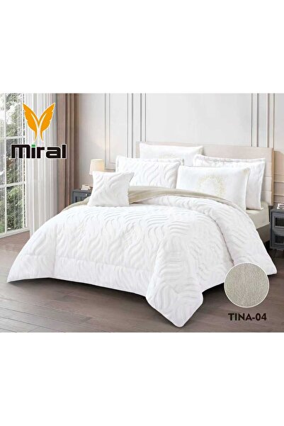 miral TINA Winter Bedspread for Lovers of Luxury, Double Size, 7 Pieces, Heavy Filling