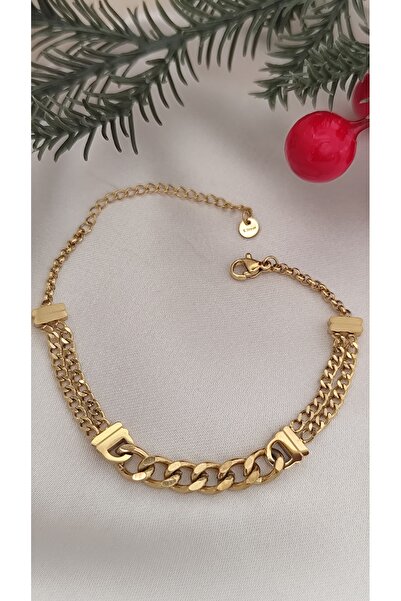 DİAVENTA TAKI VE AKSESUAR حزام سلسلة من الفولاذ 100% موديل 316L سوار من الفول...