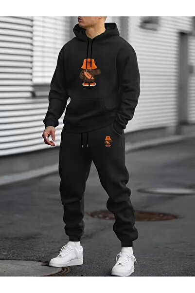 LAYORA Men's Casual Hooded Sweatshirt & Jogger Set - Lightweight, Comfortable, and Stylish for Spring, Summer, and Fall