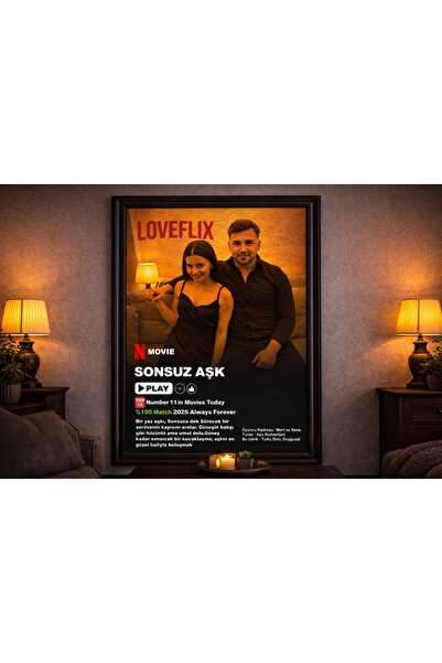 LOVEFLİX KİŞİYE ÖZEL TASARRIM TABLO