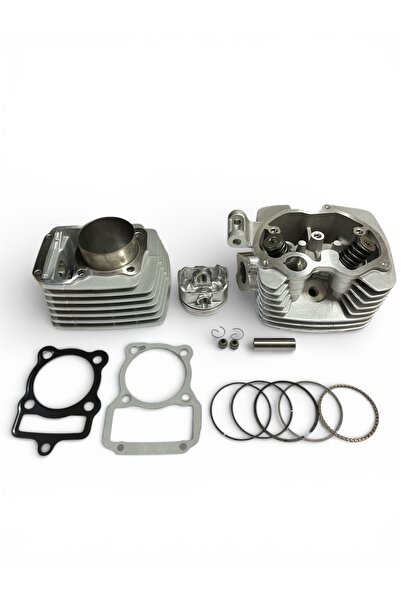 MOTORKİT MK CG 200cc SİLİNDİR + ÜST KAPAK SET / SİLİNDİR 15 PERNO [65,5mm] [YÜK:69 mm] + KAPAK [DQ SUBAP]