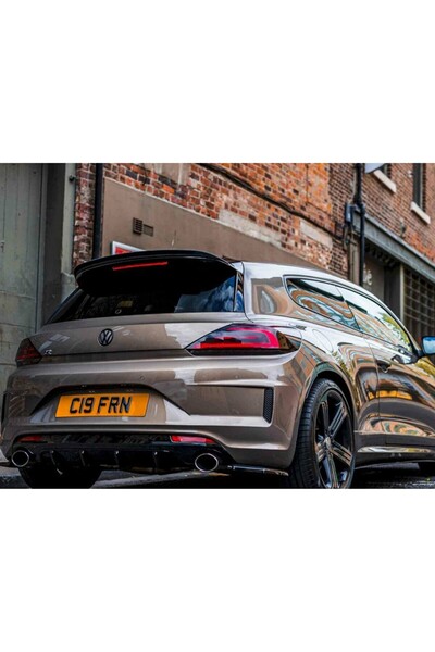 X POWER TUNİNG volkswagen scirocco 2014-2018 uyumlu parlak siyah boyalı spoil...