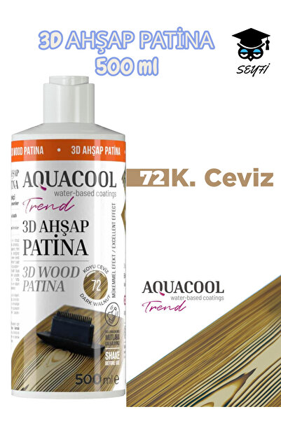 SEYFİKİRTASİYE 500 ML 3D AHŞAP PATİNA SU BAZLI YERLİ ÜRETİM
