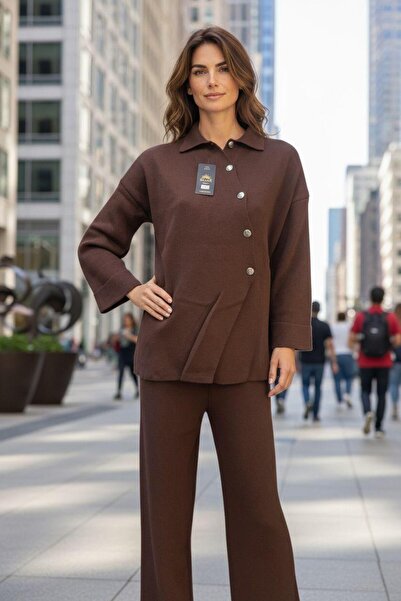 Abalı Yeni sezon triko kışlık 2li takım Durk park Aslı model