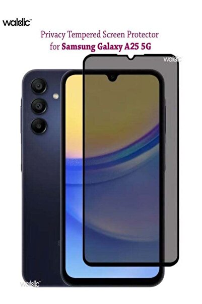 Generic Samsung Galaxy A25 5G Privacy Invisible Shield Tempered Glass Full Gl...