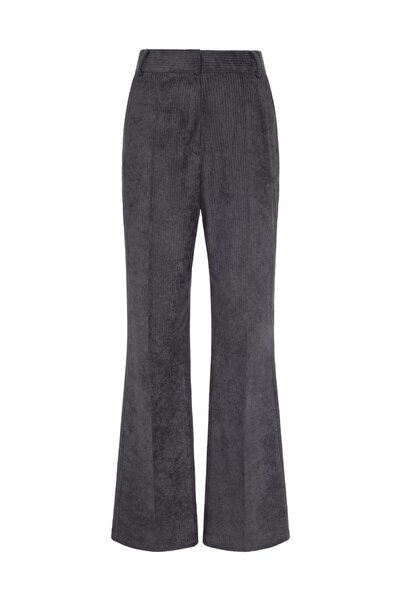 LACENOA Fitilli Kadife Pantolon Gri