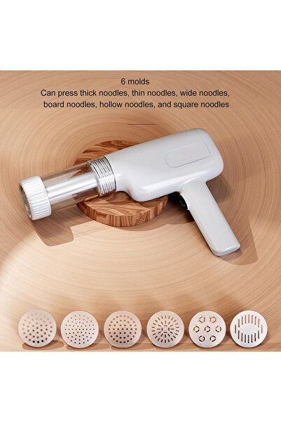 Generic آلة صنع المعكرونة اليدوية - مكبس معكرونة يدوي مزود بأقراص تشكيل متعددة