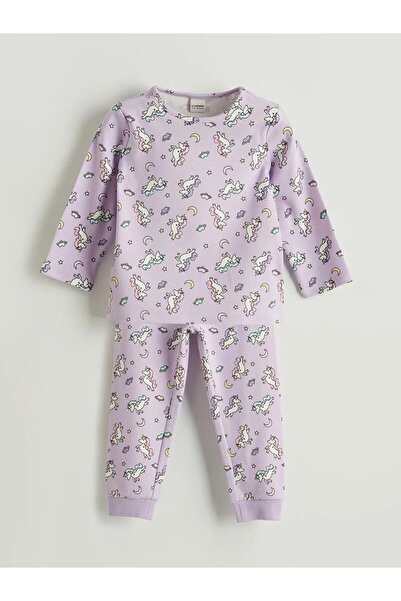 LC Waikiki Patterned Girl's Pajama Set (W5)
