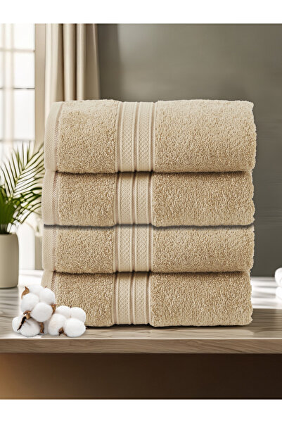 Donetella 4-Pcs Premium Bath Towel Set 70x140cm – 100% Combed Cotton, 600 GSM, Quick Dry, Ultra-Absorbent