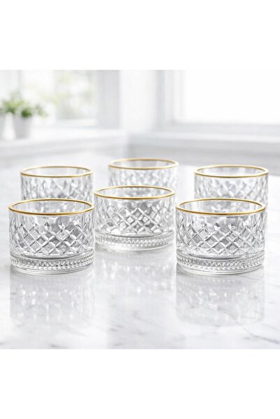 Wow Home Elegantly Designed Set of 6 Glass Ice Cream Bowls & Pudding & Rice Pudding Bowls