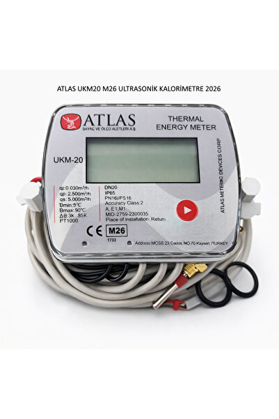 Atlas 2026 Ukm20 M26 Ultrasonik Isı Sayacı Kalorimetre