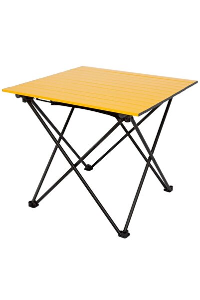 Funky Chairs Black Katlanabilir Kamp Masası Büyük - Sarı (71 x 68 x 62cm)