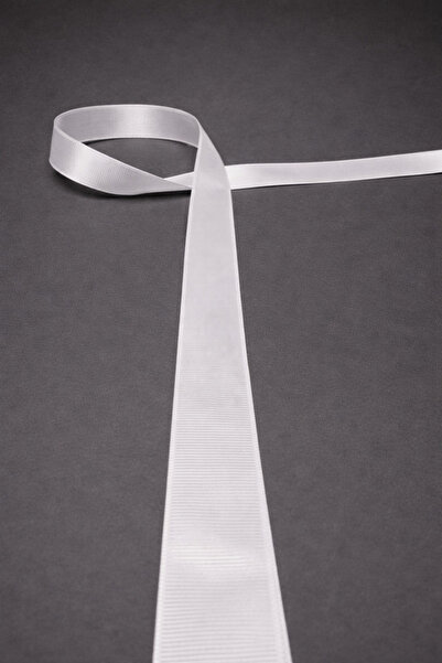 ÇINARASYADAHOME White Grosgrain Ribbon 25 mm (2.5 cm) Width – 10 Meters – Dur...