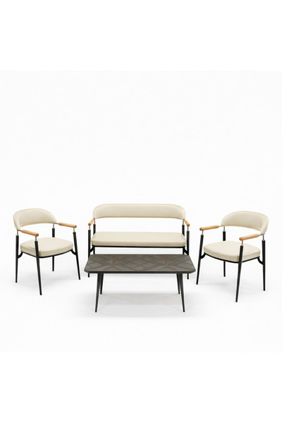CBG CONCEPT QUATRO AHŞAP KOLLU ÇAY SETİ KOLTUK TAKIMI