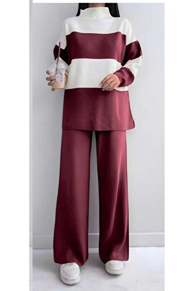 Abalı Yeni sezon kışlık triko 2li takım Durk park Nalan model