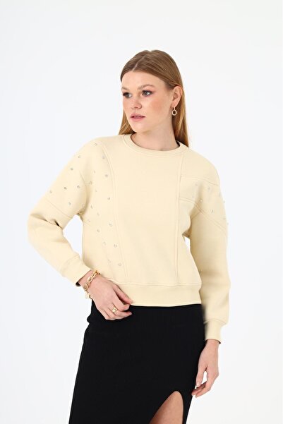 Butik Parla Taşlı sweatshirt