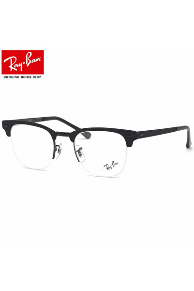 Ray-Ban RX 3716VM 2904 50 EKARTMAN UNİSEX SİYAH METAL YARIM ÇERÇEVE MAVİ IŞIK...