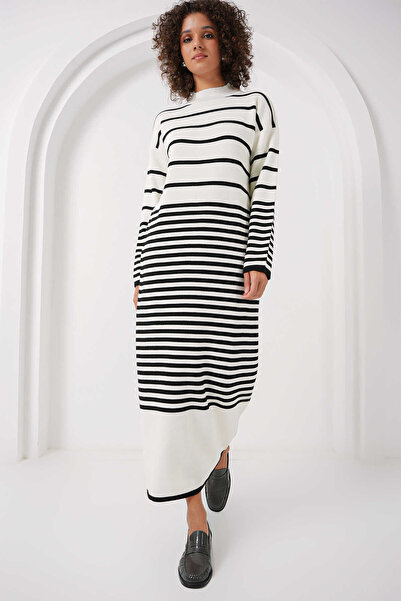 GABRİA Rochie din tricotaje cu dungi