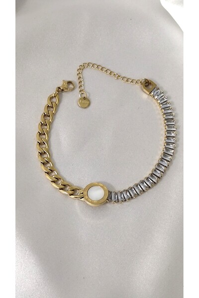 DİAVENTA TAKI VE AKSESUAR سلسلة باجيت من الفولاذ 100%، سوار من الفولاذ 316L، ...