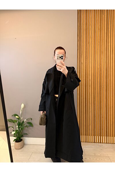 LUNSHI ASTARLI MÜRDÜM RENK TRENÇKOT