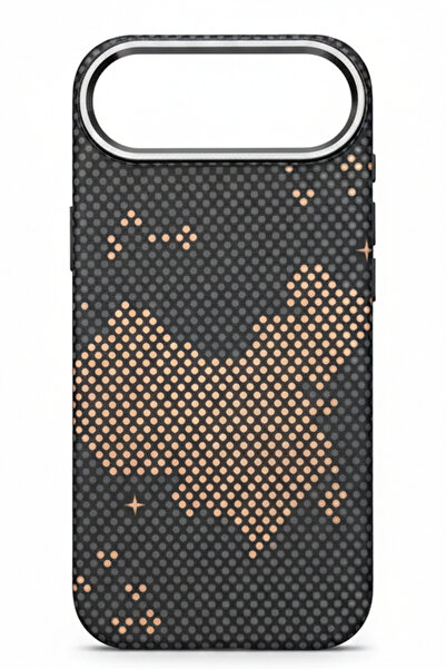 S-TOP جراب حماية لهاتف 17 اير بتصميم قماشي مقاوم للخدش مع فتحة كاميرا معدني