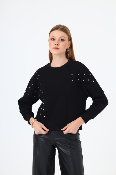 Butik Parla Taşlı sweatshirt