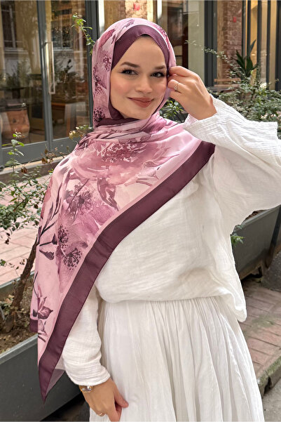 CUOCA LOUNGE Floral Çiçek Desenli Soft Pamuk Şal