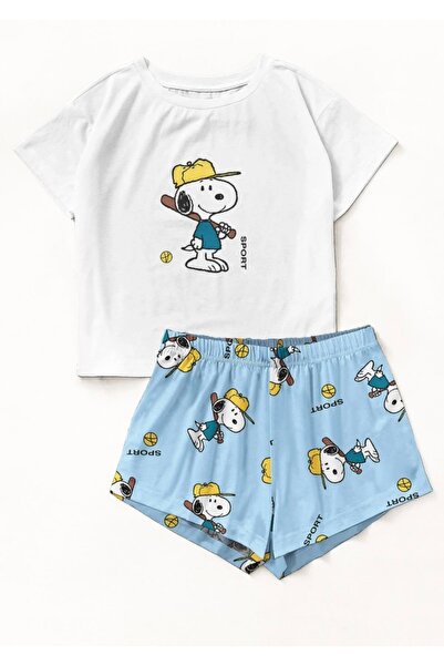 Silona Homewear Zezex Snoopy Süpersoft Şort Takımı