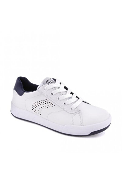 Geox Boys Sports Shoes Rolk BD White Navy