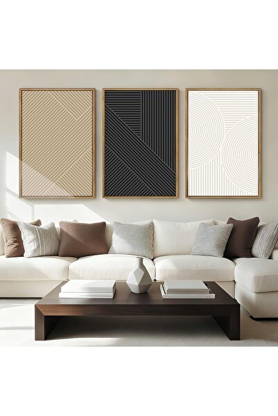 ALAYRA International لوحة فنية جدارية أنيقة تجريدية مؤطرة، مقاس 40 × 60 سم