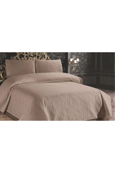 BRL ÇEYİZ HOME غطاء سرير مزدوج مبطن بالميكروفايبر بتقنية الموجات فوق الصوتية