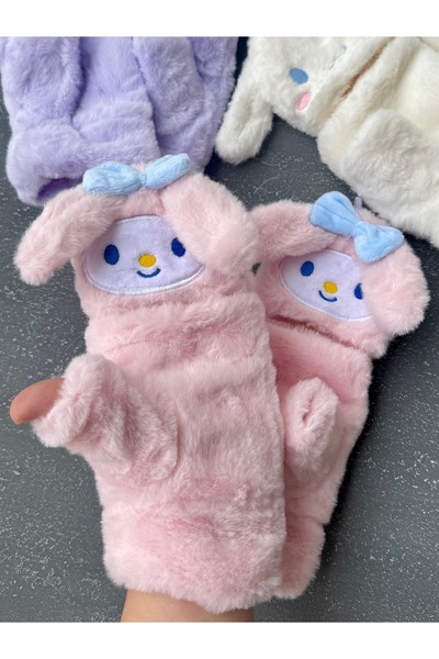 Toka Kutum Kids Store My Melody Peluş Katlanabilir Eldiven