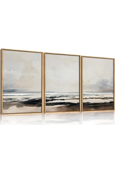 ALAYRA International لوحة فنية جدارية أنيقة تجريدية مؤطرة، مقاس 30 × 40 سم