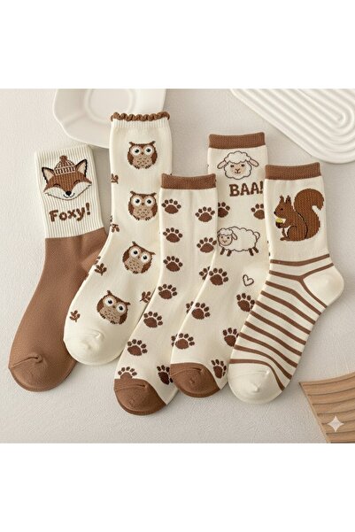 BGK 5'Lİ KADIN DESEN ÇORAP