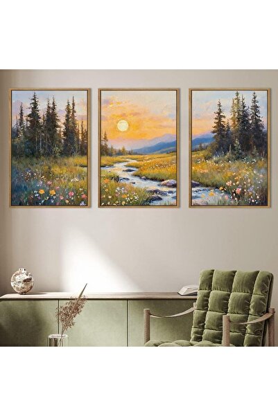 ALAYRA International لوحة فنية جدارية أنيقة تجريدية مؤطرة، مقاس 30 × 40 سم