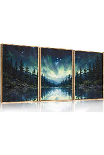 ALAYRA International لوحة فنية جدارية أنيقة تجريدية مؤطرة، مقاس 40 × 60 سم