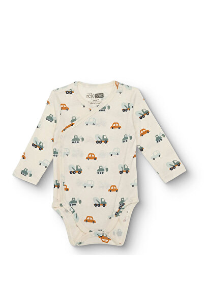 ebebek Hello Baby HelloBaby HelloBaby Erkek Bebek Zıbın Body Çıtçıtlı V Yaka ...