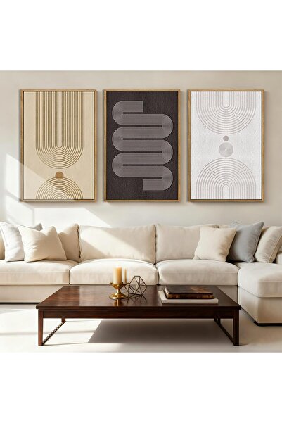 ALAYRA International لوحة فنية جدارية أنيقة تجريدية مؤطرة، مقاس 40 × 60 سم