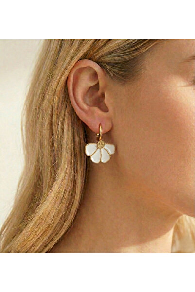 Candy Nuveria Mine Çiçeği Altın Kaplama Küpe