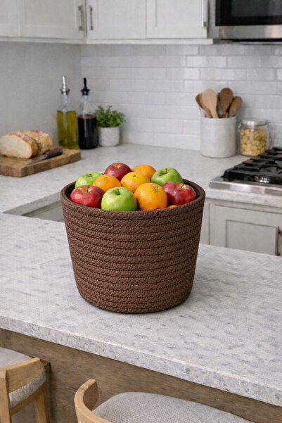 ÖRGÜM سلة منظمة متعددة الأغراض للديكور مقاس 20×20 سم