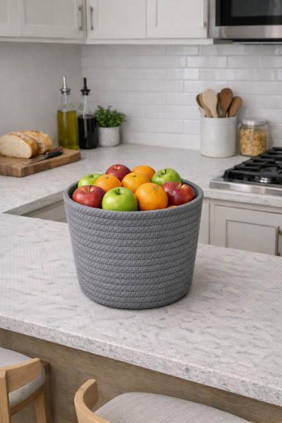 ÖRGÜM Basket Decorative Multi-Purpose Organizer 23X20 cm