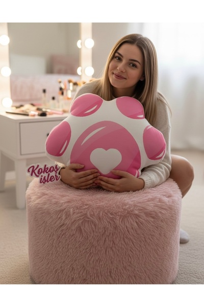 Kokoş İşler Decorative Pillow and Cushion in the Shape of a Paw
