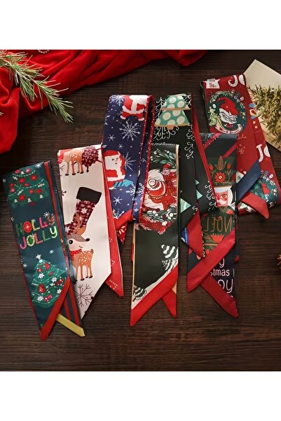 BoutiqueZn Special Patterned Women's Thin Scarf for New Year's Eve - Stylish Christmas Gift Accessory for a Dear Friend 1 Piece