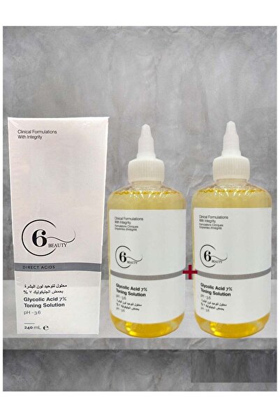 6 Beauty محلول لون البشرة مع 7% حمض الجليكوليك