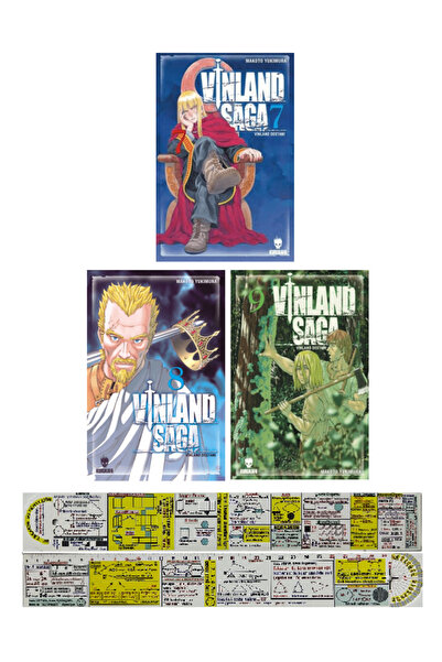 Kurukafa Yayınevi Vinland Saga 7-8-9. Ciltler Manga Seti + Özel Cetvel
