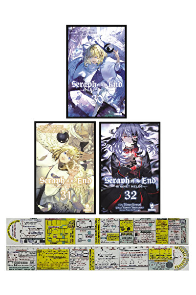 Kurukafa Yayınevi Seraph of the End 30-31-32. Ciltler Manga Seti + Özel Cetvel