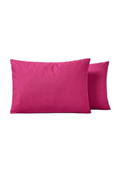 Maki Home 100% Cotton Fuchsia 2 Pieces 50X70 Pillowcase Set